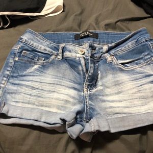 Blue jean shorts